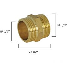 Raccords doubles polis 3/8'