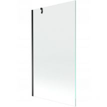 Desconocido - Mampara de Bañera 1 hoja Vidrio transparente, 100x150 cm, Perfil negro
