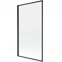Desconocido - Mampara de Bañera 1 hoja Vidrio transparente, 70x140 cm, Perfil negro