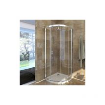 Dhimp - Mampara de ducha circular en cristal transparente - Essential
