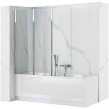 Mampara de bañera REA AGAT-3 cromo 120