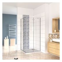 Mamparas de Ducha cristal 6mm Puerta Abatible de Baño 110x90x190cm