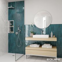 Faïence Effet Zellige manacor 6,5x40 glacier (1m²) - Les Carreaux de Jean