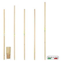 Manche En Bois De Pin Peint Avec Filetage 130 Cm