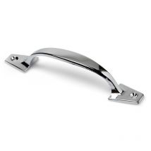 Manche en Zamak finition chrome brillant, dimensions: 145x26x28mm, inserts: 130mm - talla