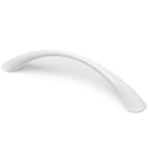 Manche en zamak avec une finition blanche, dimensions: 151x20x33mm et inserts: 128mm - talla