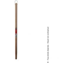 Manche en bois col rond avec agrafe 110cm pour pelles Mermier 100051