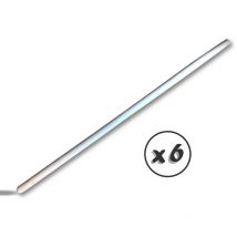 Manche grattoir spécial travaux publics Manche bois dur 1,20 m 35/33 mm - Lot de 6 - Manche grattoir 120 cm