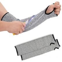 Manches en Tricot Résistant Aux Coupures, Anti-Coupure Gants de Jardinage Travail Outil de Protection de sécurité Empêcher les éraflures Rayures M(1