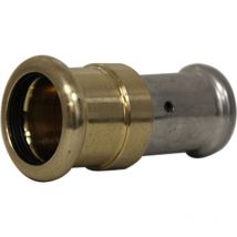 Adaptateur laiton à sertir multicouche th ou be Ø20x2.0-Cuivre v Ø22