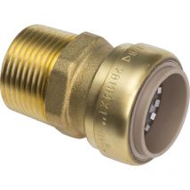 Manchon B Push Mâle Femelle à visser 1" (26/34) à clipser Ø18 - IBP Bänninger