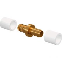 Uponor - manchon de jonction minitec, 9,9X1,1, pour fixation sur solaires ou matériaux isolants spécifiques, couleur chromée (référence 1