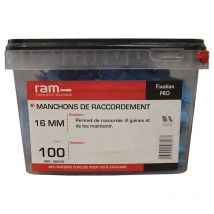100 manchons de raccordement icta - Diamètre 16 mm RAM