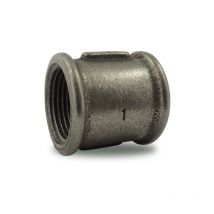 Manchon femelle/femelle en fonte malleable, noir 2