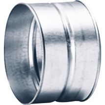Manguito hembra-hembra sin junta - Ø125 mm de acero galvanizado