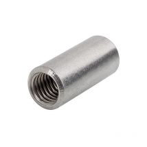 Manchon fileté rond, inox A2