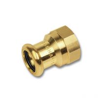 Manchon intermédiaire f/f en cuivre à sertir taraudé - purapress série 8270G 16x1/2