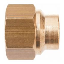 Ecolands - Raccord laiton droit à souder - f 1/2' - diamètre 12 mm