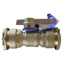 Manchon laiton acs pour tube pehd Ø25 avec vanne à sphère Arco