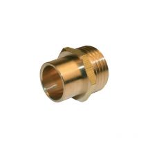 Manchon mâle laiton à visser / souder (x2) - 243 G-CU - Filetage: 20x27 - Ø tube: 14