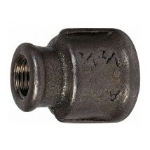 Raccord fonte noire réduit à visser - f 1/2' à visser - f 3/8' - n° 240