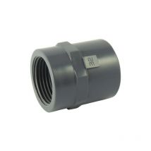 Manchon pvc femelle / femelle à visser et à coller - ø a: 50mm | ø b: 1''1/2