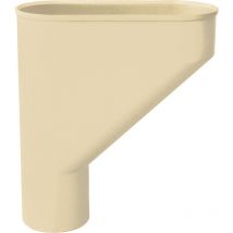 Jambonneau pvc gouttière 25 Ø80 - Sable First Plast