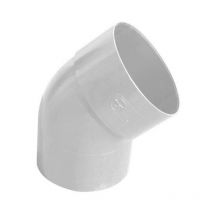 Coude Femelle Femelle Ø80 à 45° ep 2,2mm gris