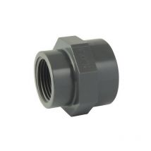 Manchon réduit femelle / Femelle à visser en PVC Ø A: 2''1/2 Ø B: 2''