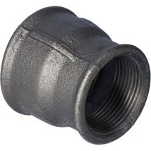 Manchon reduit femelle/femelle en fonte malleable, noir 11/2X11/4