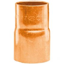 Réduction en cuivre à souder - mâle 22 mm vers femelle 18 mm - sachet de 2