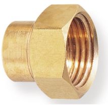 Manchon en laiton à souder - 18 mm vers filetage femelle 15 x 21 - sachet de 2 pièces