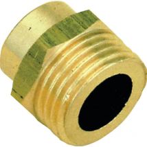 manchon en laiton à souder - 12 mm vers filetage mâle 15 x 21 - sachet de 2 pièces