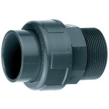 Manchon union 3 pièces pvc pression femelle/fileté 63 x 2' - Fitt