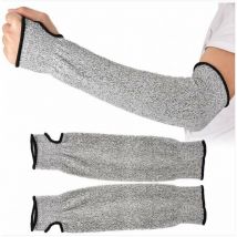 Manchons de sécurité résistant aux coupures de niveau 5, manchon de protection de bras Protection de bras anti-abrasion protectrice,35cm