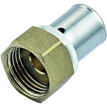 Comap - Manchons droits pour tubes per à sertir - Diamètre 12x1,1 - Femelle à visser 1/2 (15x21) - Raccords PexPress - P7270GW1212U