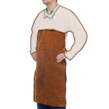 Mandil largo para soldador WELDAS en cuero serraje vacuno Steersotuff 51 x 56 cm