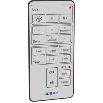 Dinuy - Mando a distancia para detectores de movimiento IP51 10,5x5x1,2cm