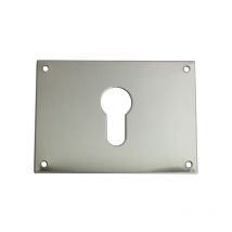 Mando cuadrado 1281 Duval Bilcocq 90x65 mm - Acero inoxidable pulido - Llave i - 35-0621-3652