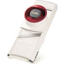 Zyliss Mandoline 4-in-1 – Weiß/Rot – 4 Schneidstile – Spülmaschinenfest – Rutschfeste Füße