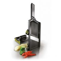 Mandoline réglable (1-3,5 mm) avec réglage rapide et verrouillage facile en acier inoxydable et plastique