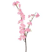 Ramo di fiore artificiale Mandorlo in fiore bianchi – 29x22x102 cm – Colore rosa – DINO
