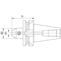 Mandrin À Serrage Plat Jisb6339adb Bt40 D32mm Haimer