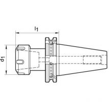 Mandrin à pince DIN69871ADB SK40 ER16 A60 Fortis