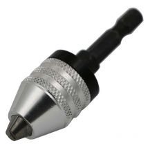 Mandrin de perceuse 0,3 à 6,5 mm Mandrin de serrage rapide mandrin de tournevis Clé à chocs perceuse à mandrin à libération rapide Adaptateur de