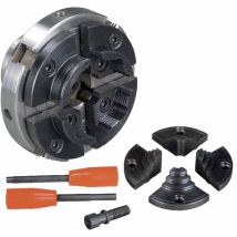 Holzstar - Mandrin à bois à 4 mors ø 100 mm M33x3,5 avec mors interchangeables 5931023