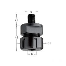 796.142.00 mandrino portafrese M14X2 dx per pinze ER20