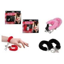 Manette in pelouche rosso,nero,rosa 63/0044 x1