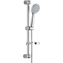 Maurer - Duschstangenset mit Handdusche, Stange, Schlauch 5 Positionen, verchromt