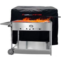 Grillpeter - Mangal Batyr Deluxe Edelstahl Schaschlikgrill mit Abdeckhaube